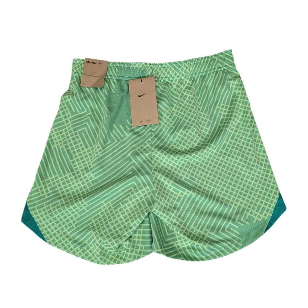 Nike Womens Dri-FIT Soccer Shorts Green Geometric Pattern DV2867-370 XS New - Picture 2 of 8